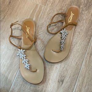 Ioannise Jeweled Rhinestone Sandals